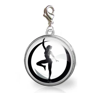 Gymnast Gymnastics Charm for Bracelets Zipper Pull Quality Photo Jewelry Gifts - Picture 1 of 1