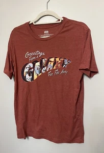 Star Wars Greetings From A Galaxy Far Far Away T-Shirt Medium EUC - Picture 1 of 7