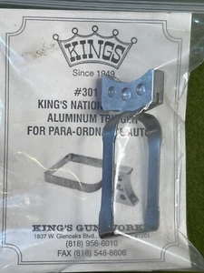 King's Gun Works #301-PO N.M. Aluminum Trigger Para Ordnance Short Silver