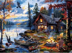 500 Pieces Jigsaw Puzzle Coutryside for Adults Kids Autumn Puzzle Challenging - Picture 1 of 11
