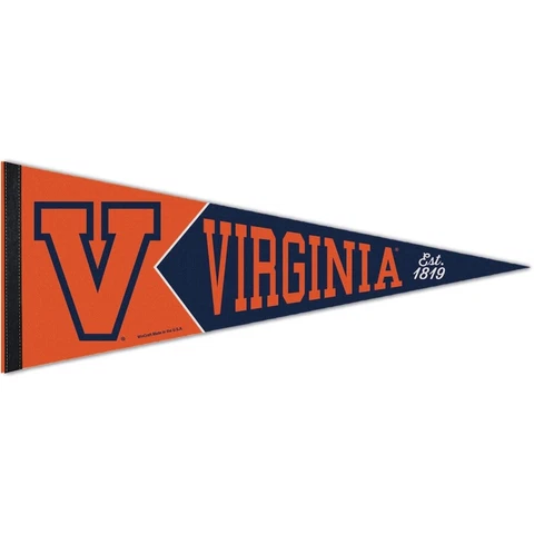 VIRGINIA CAVALIERS EST 1819 VAULT ROLL UP FELT PENNANT 12"x30" WINCRAFT 👀 Cover