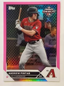 ANDREW PINTAR 2023 Topps Pro Debüt ROSA FOLIE PARALLEL #'d 94/199 Diamondbacks - Bild 1 von 1