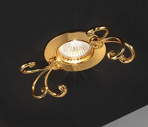 Adjustable Recessed Spotlight In Solid Brass Classic Gold MS-346 - Picture 1 of 1