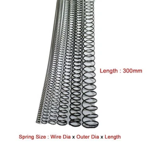 Length 300mm Compression Spring Pressure Springs OD 2-35mm Wire Dia 0.3mm-2.0mm - Picture 1 of 5