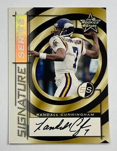 Leaf Rookies & Stars Randall Cunningham Signature Series 1999 automático 94/150 AR90 - Imagen 1 de 2