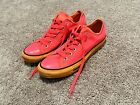 Converse Chuck Taylor All Star M7 W9 Neon Pink Orange Low Top Shoes 137846F
