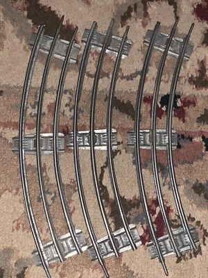 3 Vintage Pre-War American Flyer - Curved Track Pieces O Gauge - Image 1 of 2