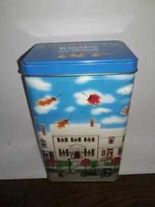 Vintage 1990 Hershey's Tin Can Kisses w Almonds Home Town Series Canister #6 - Picture 1 of 6