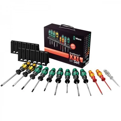 Wera 051011 Kraftform Plus XXL 12 Piece Screwdriver Set Slotted/Phillips/PZ/TX - Image 1 of 3