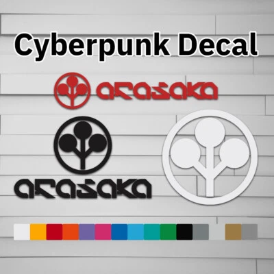 Cyberpunk Arasaka Vinyl Decal (Sticker, Car laptop window tumbler water bottle - Image 1 of 4