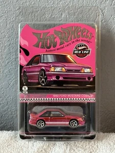 New 2024 Hot Wheels Exclusive RLC 1993 Ford Mustang Cobra R - PINK - Picture 1 of 2