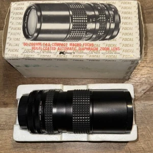 Vintage Kmart 4.5 80-200mm Compact Macro Focus Zoom Lens Canon A - Free Ship - Picture 1 of 4