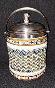 Doulton Lambeth Tobacco Jar - Silicon Ware 1880 - Emma Burrows - Picture 1 of 10