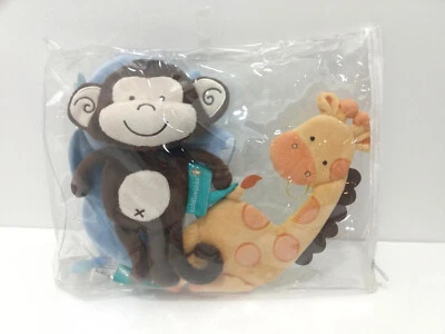 Decoración de pared de fieltro Tiddliwinks 3 piezas animales con mono, jirafa y elefante Foto 1 de 2