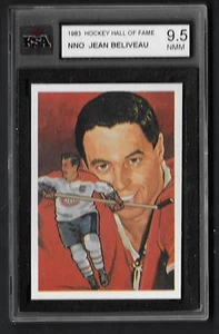 1983 Cartophilium Hockey Hall of Fame NNO Jean Beliveau KSA 9.5 NMM Blank Back - Bild 1 von 2