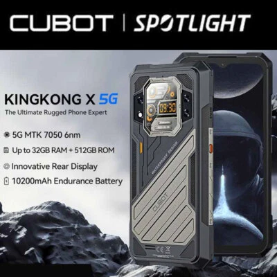 5G Cubot X Dual Screen Android 14 Rugged Smartphone Mobile Outdoor IP68 Unlocked - Image 1 of 4