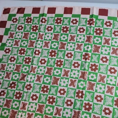 Urban Outfitters Silk Bandana  butterfly/floral multi-colored 30 in b2-130 - Image 1 of 4