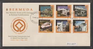 Bermuda FDC 2001 Scott 802-807 - Picture 1 of 1