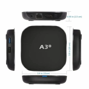 2025 Newest A3-Ⅱ Android 9.0 TV BOX HTV 8K H.265 Dual 2.4G/5.8G WIFI - EXPRESS - Picture 1 of 6
