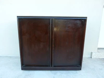 MID CENTURY MODERNO WIDDICOMB ROBSJOHN GIBBINGS GABINETE DE DOBLE PUERTA VENDIDO COMO ENCONTRADO Foto 1 de 4