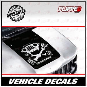 Trailhawk Hood Bonnet Front Vinyl Decal Sticker Graphic Wrap fits Jeep Renegade - Picture 1 of 2