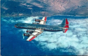 Avión de propulsión a reacción Electra Flagship AMERICAN AIRLINES c1961 postal - Imagen 1 de 2