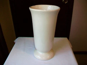 VINTAGE KERAMIK HAEGER? MID CENTURY VASE WEISS GLÄNZEND 10" - Bild 1 von 11