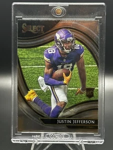 Panini Select Field Level Silver 2020 Justin Jefferson #361 Rookie RC Vikings - Imagen 1 de 4