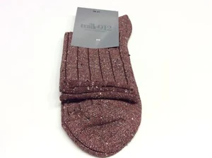 calzino lurex ciocca colore rugine taglio vivo tg unica (36-41 - RUGINE) - Picture 1 of 2