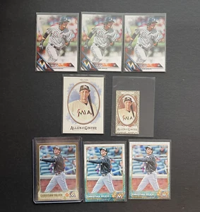 Christian Yelich 8x Karten LOT mit 2015 Topps Gold #178 & 2017 Ginter Mini Gold #282 - Bild 1 von 8
