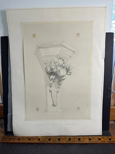 Original Bleistiftzeichnung Architektur, John H. Martin, Brighton College, UMass - Bild 1 von 8