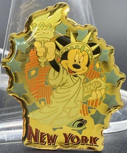 Tokyo DisneySea Minnie Mouse Statue of Liberty New York Disney Pin Japan Gold - Picture 1 of 2