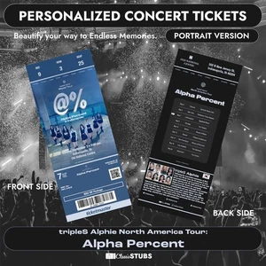 tripleS Alphie World Tour Alpha Prozent personalisiertes K-Pop Konzert Ticket - Bild 1 von 6