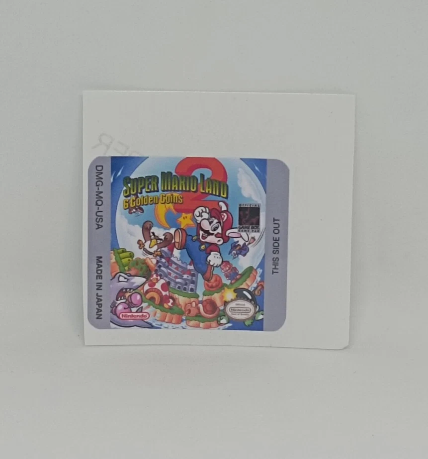 SUPER MARIO LAND 2 (USA) Game Boy / GameBoy GB replacement label - Image 1 of 1