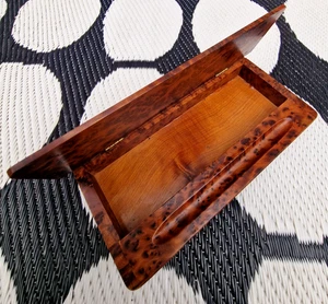 Morocco ' Thuya Wood Desk Organiser Holder ' Natural Grain Burr Handcarved *** - Picture 1 of 11