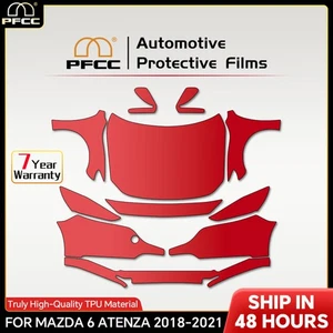 2018-2021 Mazda 6 Atenza FULL FRONT PreCut Paint Protection Film Clear Bra PPF - Picture 1 of 21