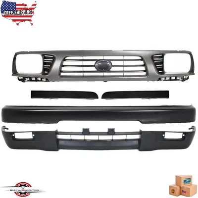 Fits 1995-1997 Toyota Tacoma 4WD Front Grille Bumper Valance Panel Filler 5PC - Image 1 of 4