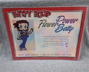 Betty Boop Patch Flower Power Betty Clothing Patch Collectible Vintage Hippie - Picture 1 of 7