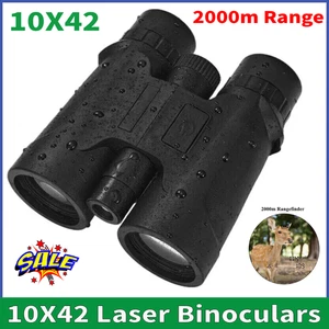 Laser Binoculars with Rangefinder Distance Meter 2000m Range Finder Telescopes - Picture 1 of 10