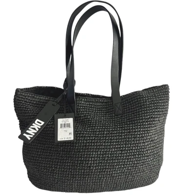 DKNY New black paper fiber woven Cali tote bag - Image 1 of 4