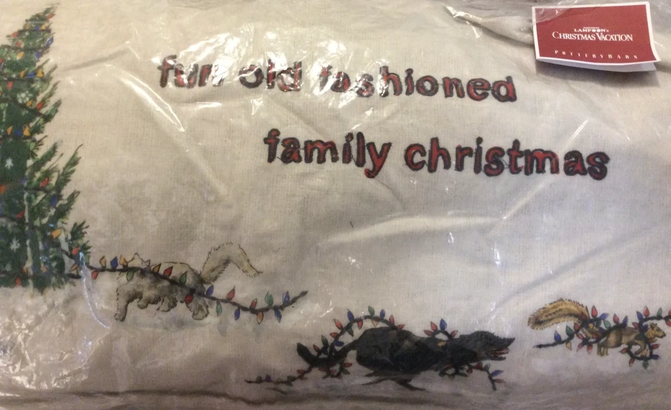 Pottery Barn Christmas Vacation Old Fashioned Fun Lumbar Pillow Cover 16x26 NWT - Image 1 of 1
