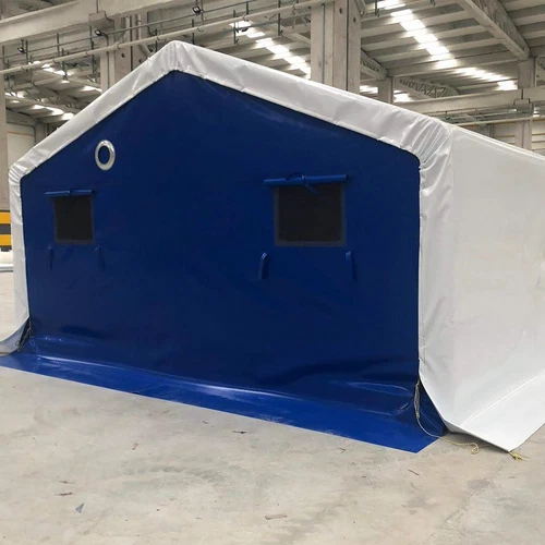 Lagerzelt 4x4-4x20 Zelthalle Weidezelt mit Bodenrahmen Zelt mit Dach isolated - Bild 1 von 3