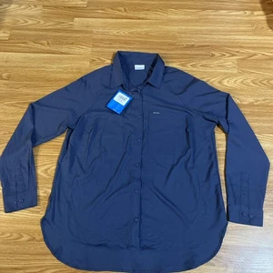 Columbia leichte Damen Knopfleiste Gr. XL dunkelblau neu mit Etikett - Bild 1 von 6