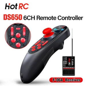 HOTRC DS650 Radio Sender 2,4CHZ 6CH Mit F-06A Empfänger Für RC Auto Boot Roboter - Picture 1 of 16