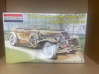 1/24 Monogram Duesenberg Model SJ Torpedo Phaeton Sealed Rare - Image 1 of 4