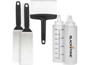 Blackstone 5230 Grillplatte Zubehör Werkzeugset 2 Spatel/2 Flüssigkeitsspender/Zerkleinerer - Bild 1 von 3