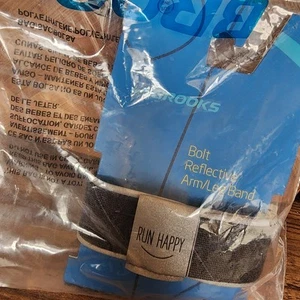 Brooks Bolt reflektierendes Arm- oder Beinband Laufen Gehen Ausrüstung Sicherheit Zubehör - Bild 1 von 5