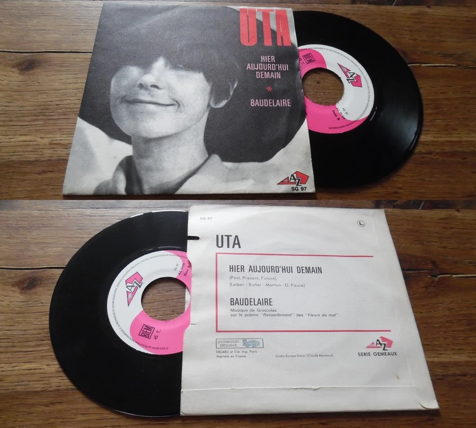 UTA Baudelaire 45 monster PSYCH hashish FREAKBEAT phazing FUZZ mod PS 7' 69' - Image 1 of 1