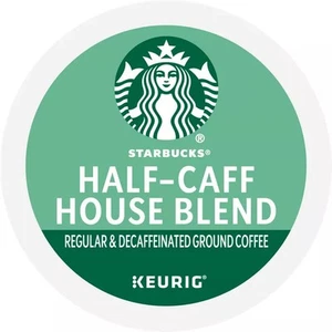 STARBUCKS HALF CAFF HOUSE BLEND MEDIUM ROAST COFFEE KCUPS 20CT - Bild 1 von 1