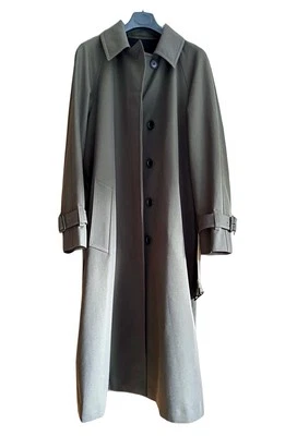 New Margaret Howell Deep Yolk Trench Coat Wool Cotton Military Green 12 UK - Image 1 of 4